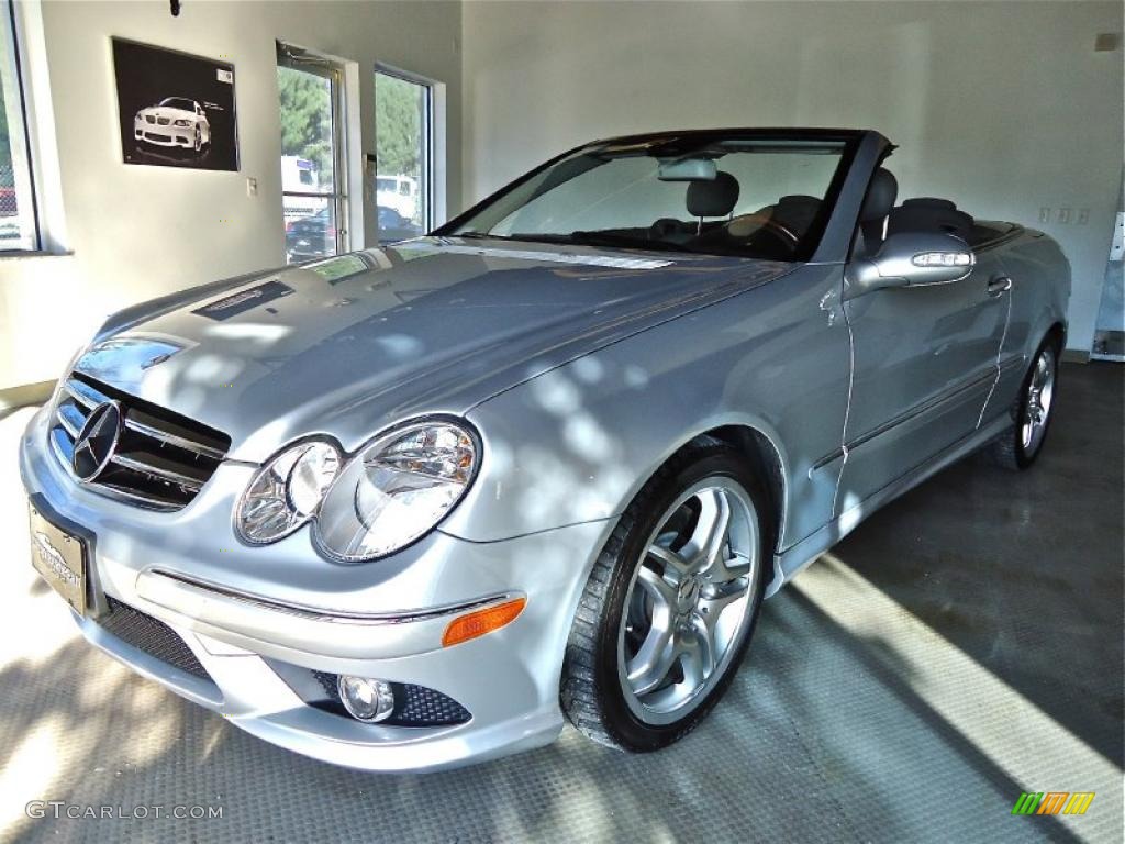 Iridium Silver Metallic 2008 Mercedes-Benz CLK 550 Cabriolet Exterior Photo #39381613