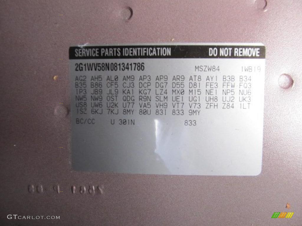 2008 Impala LT - Red Jewel Tintcoat / Gray photo #30