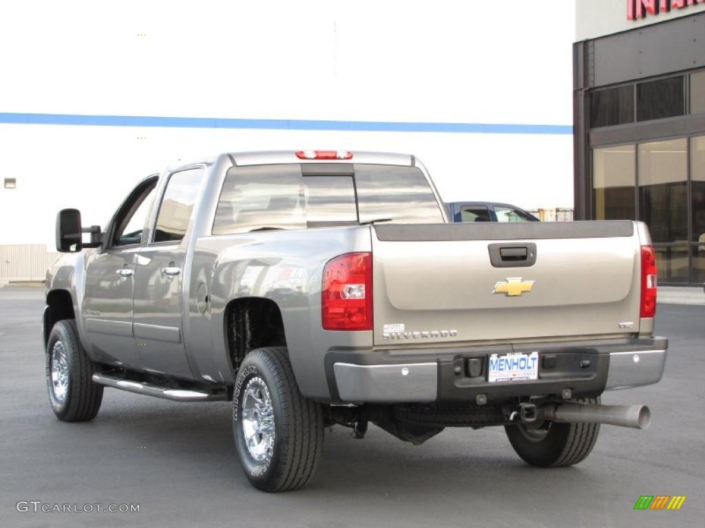 Graystone Metallic 2008 Chevrolet Silverado 2500HD LTZ Crew Cab 4x4 Exterior Photo #39382069
