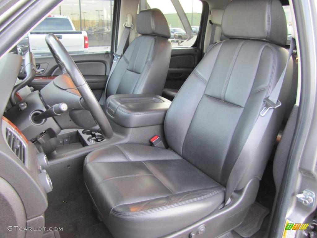 Ebony Black Interior 2008 Chevrolet Silverado 2500HD LTZ Crew Cab 4x4 Photo #39382077