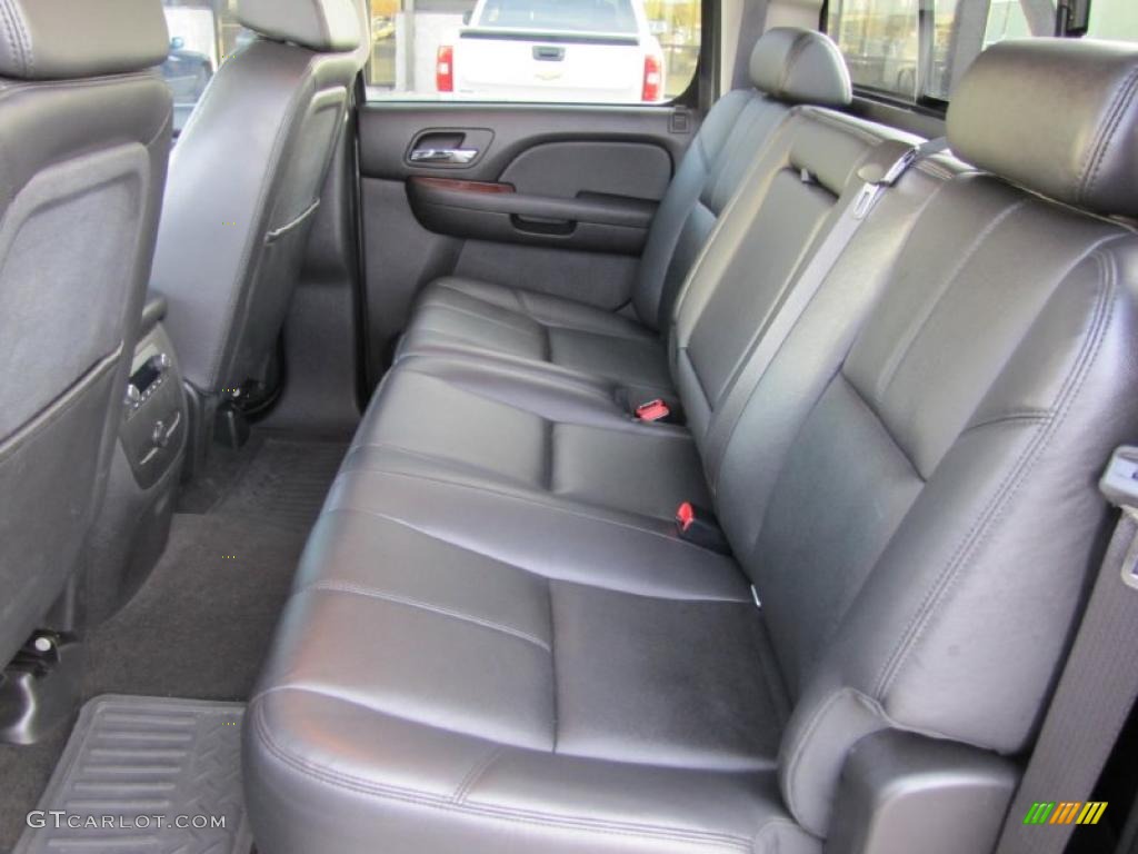 Ebony Black Interior 2008 Chevrolet Silverado 2500HD LTZ Crew Cab 4x4 Photo #39382085