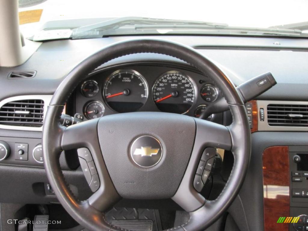 2008 Chevrolet Silverado 2500HD LTZ Crew Cab 4x4 Ebony Black Dashboard Photo #39382105