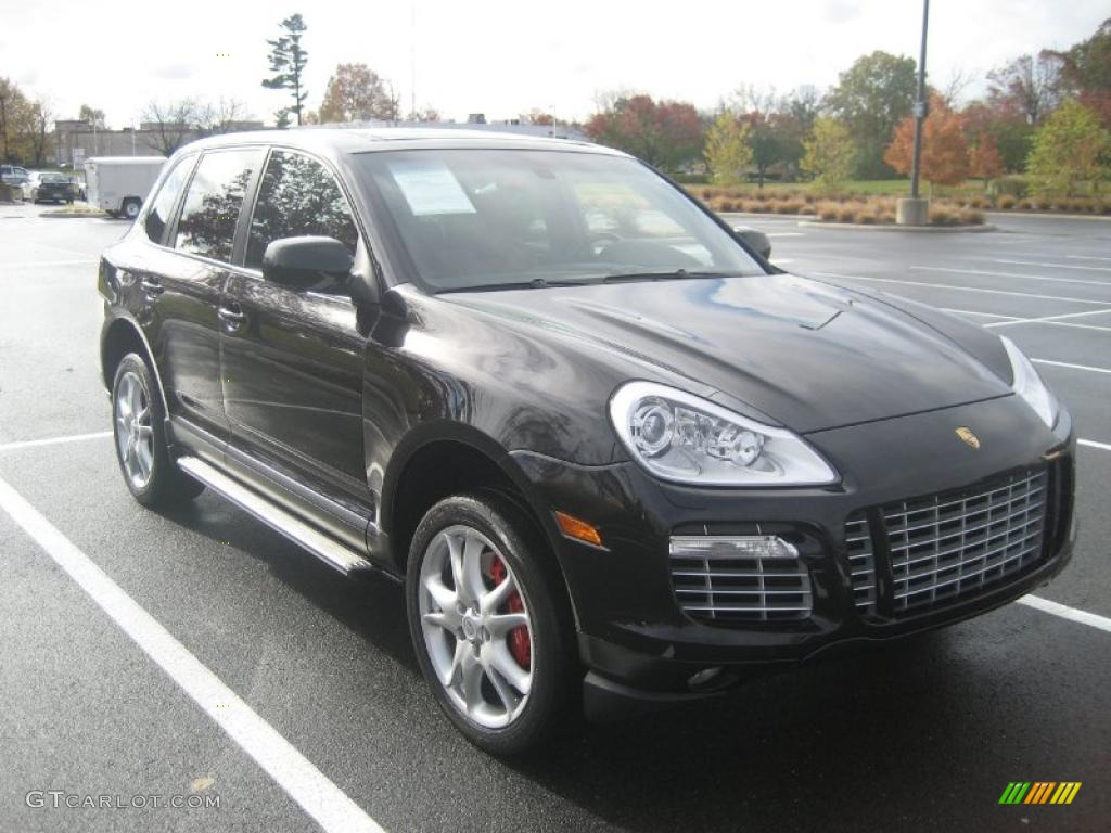 Basalt Black Metallic 2008 Porsche Cayenne Turbo Exterior Photo #39382793