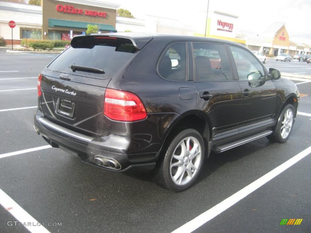 Basalt Black Metallic 2008 Porsche Cayenne Turbo Exterior Photo #39382805