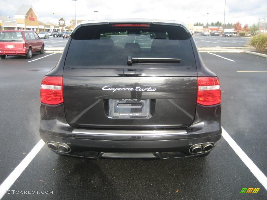 Basalt Black Metallic 2008 Porsche Cayenne Turbo Exterior Photo #39382909