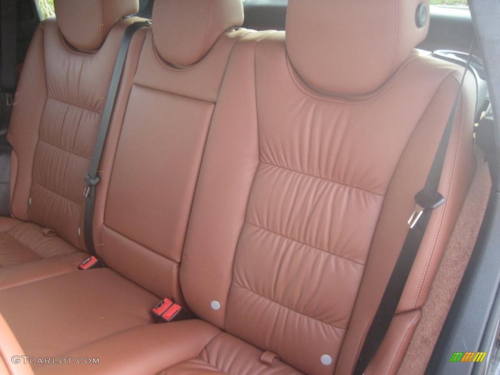 Chestnut/Black Natural Leather Interior 2008 Porsche Cayenne Turbo Photo #39383161