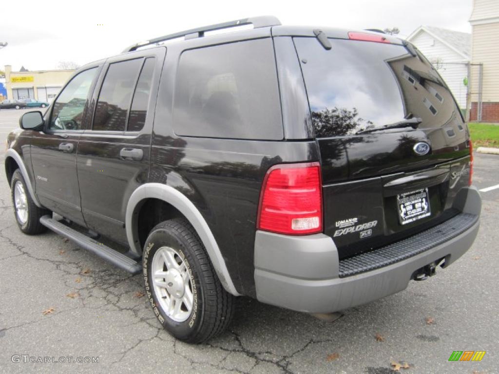 2002 Explorer XLS 4x4 - Black Clearcoat / Graphite photo #5