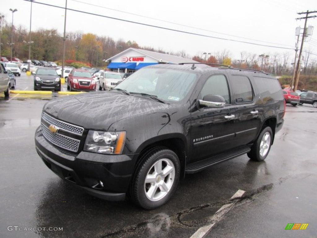 2007 Suburban 1500 LT 4x4 - Black / Ebony photo #5