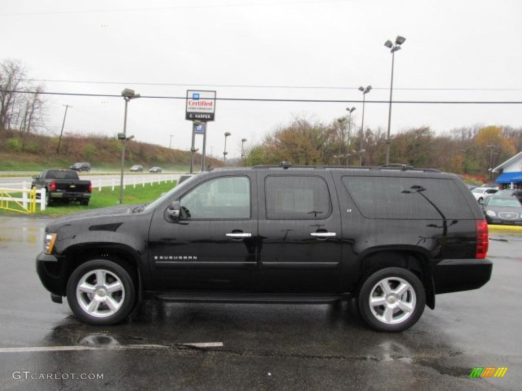 2007 Suburban 1500 LT 4x4 - Black / Ebony photo #6