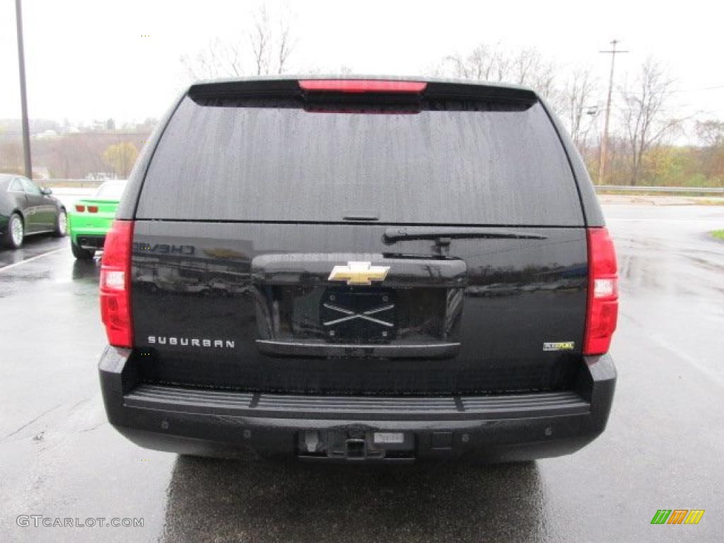 2007 Suburban 1500 LT 4x4 - Black / Ebony photo #8