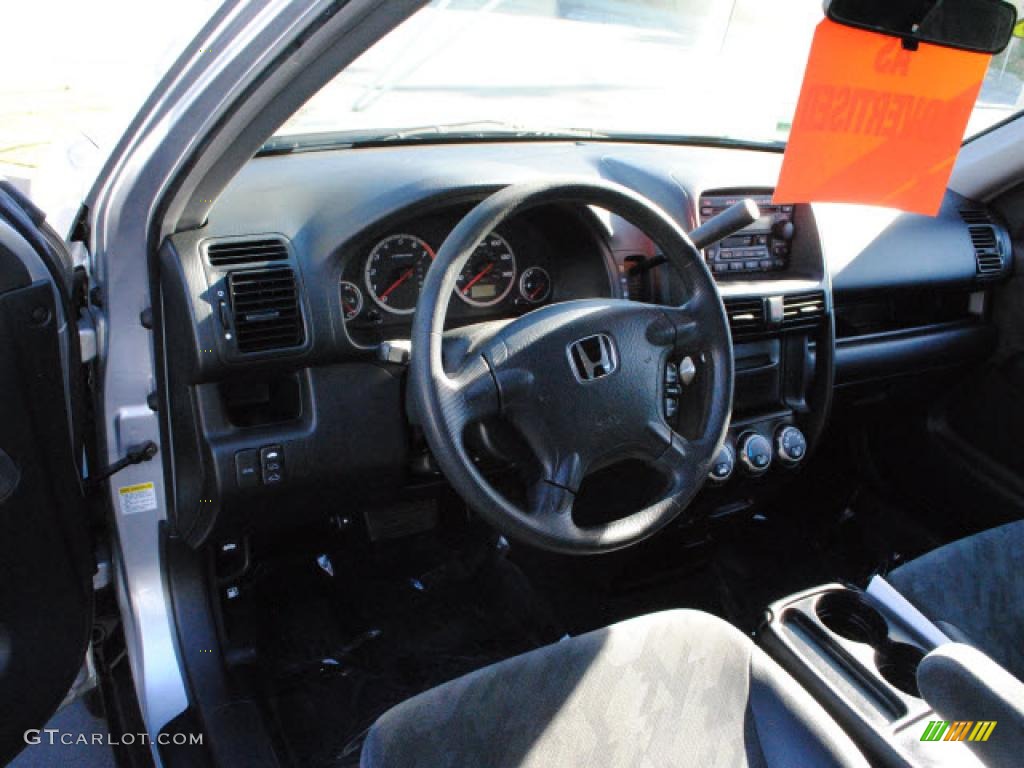 2004 CR-V EX 4WD - Satin Silver Metallic / Black photo #14
