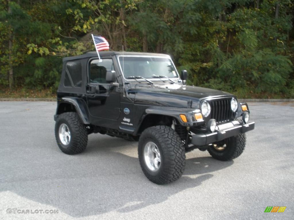 Black 2005 Jeep Wrangler X 4x4 Exterior Photo #39386113