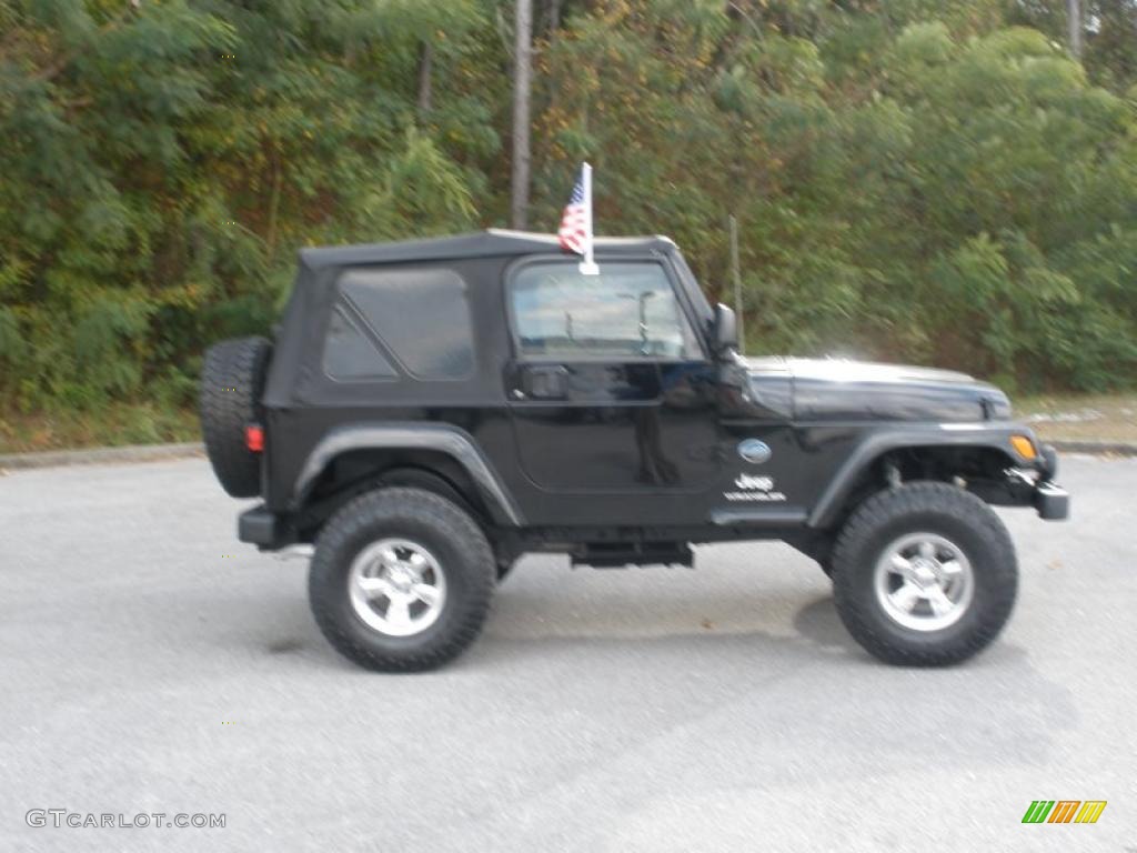Black 2005 Jeep Wrangler X 4x4 Exterior Photo #39386133