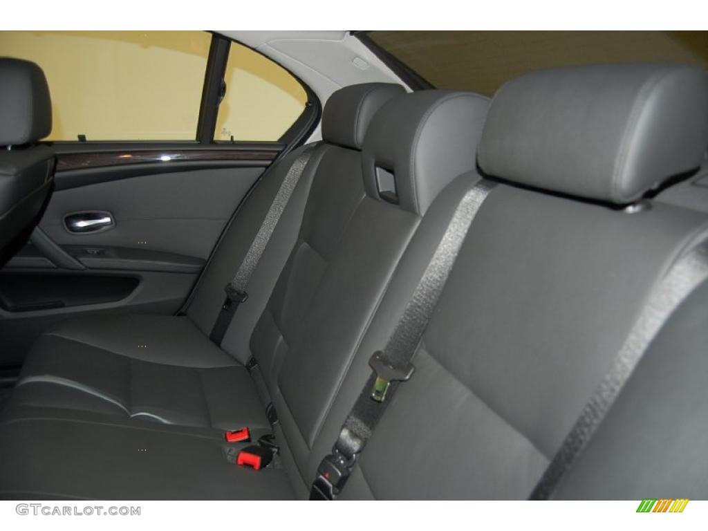 Black Interior 2009 BMW 5 Series 550i Sedan Photo #39386537