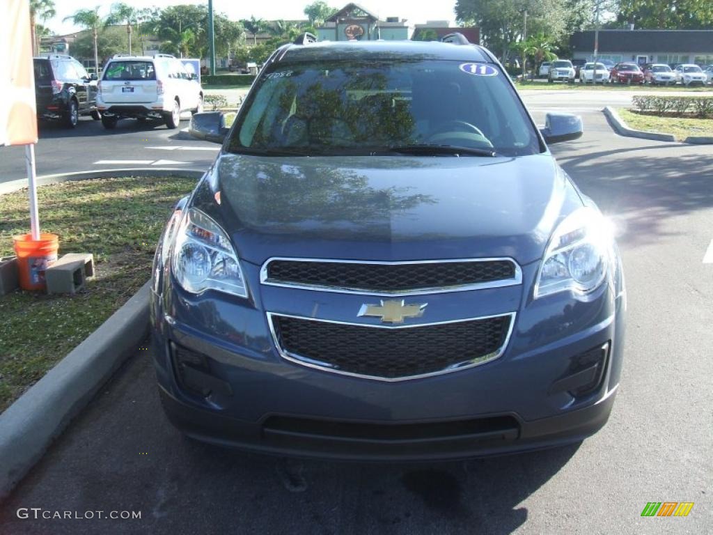 2011 Equinox LT - Twilight Blue Metallic / Light Titanium/Jet Black photo #2