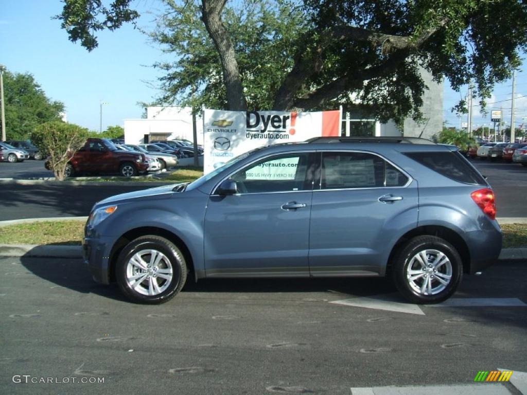 2011 Equinox LT - Twilight Blue Metallic / Light Titanium/Jet Black photo #3