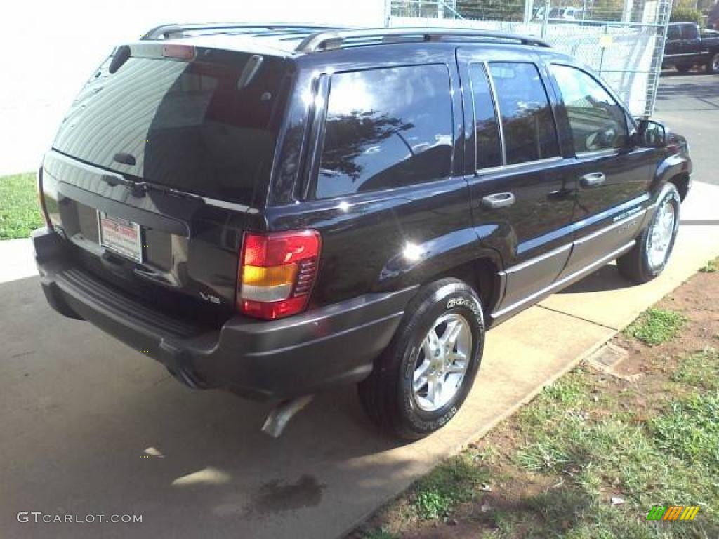 2002 Grand Cherokee Laredo - Black / Sandstone photo #16