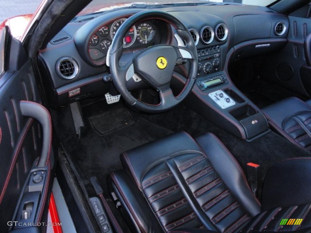 Black Interior 2003 Ferrari 575M Maranello F1 Photo #39389693