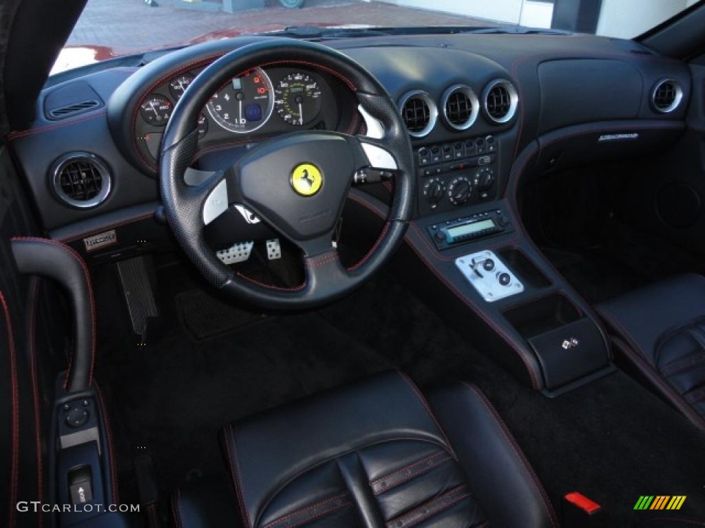 Black Interior 2003 Ferrari 575M Maranello F1 Photo #39389785