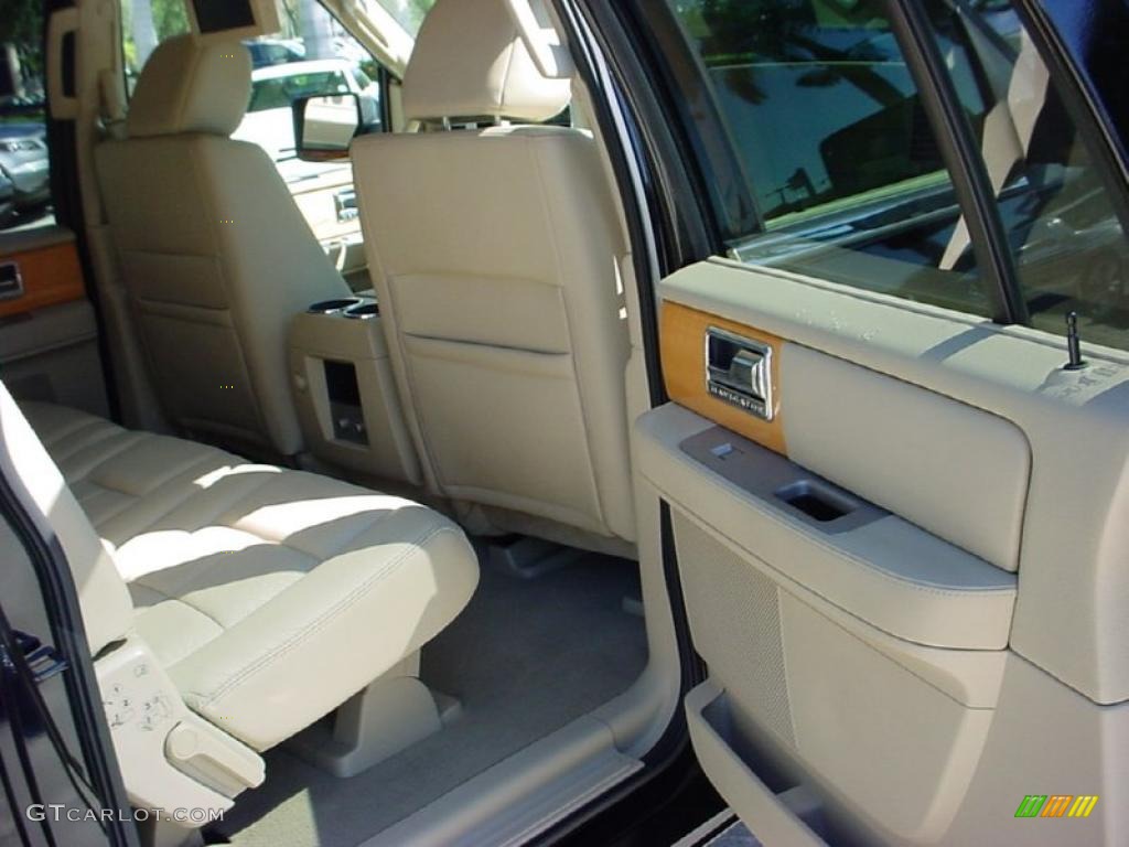 Camel/Sand Piping Interior 2008 Lincoln Navigator L Elite Photo #39390477