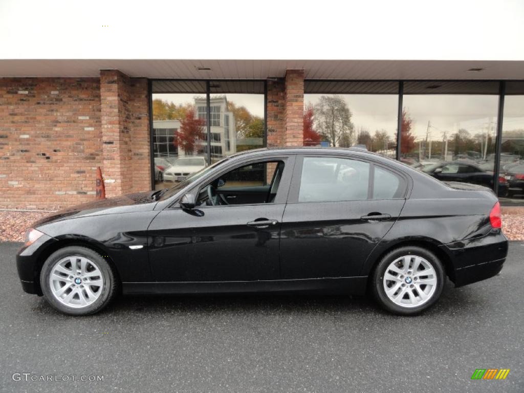 Black Sapphire Metallic 2007 BMW 3 Series 328xi Sedan Exterior Photo #39391429