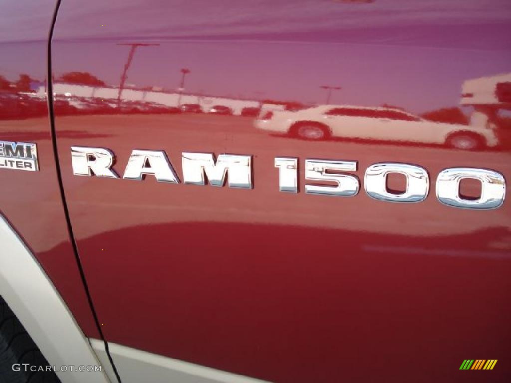2011 Ram 1500 Laramie Crew Cab 4x4 - Deep Cherry Red Crystal Pearl / Light Pebble Beige/Bark Brown photo #18