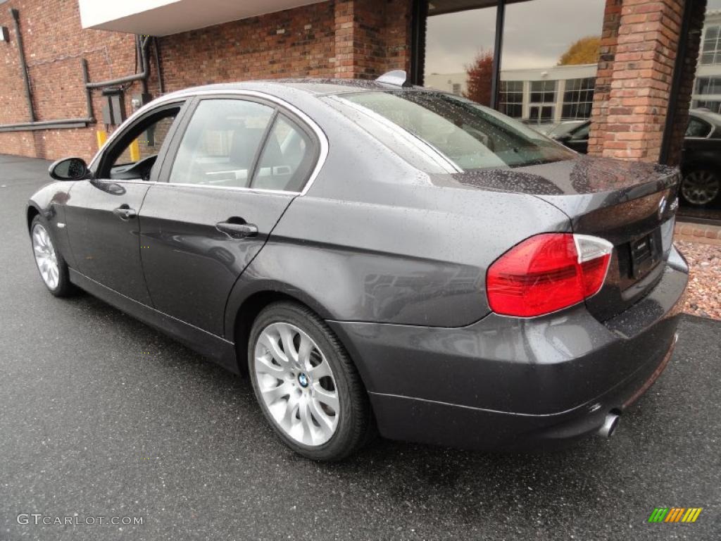 2008 3 Series 335xi Sedan - Sparkling Graphite Metallic / Black photo #4