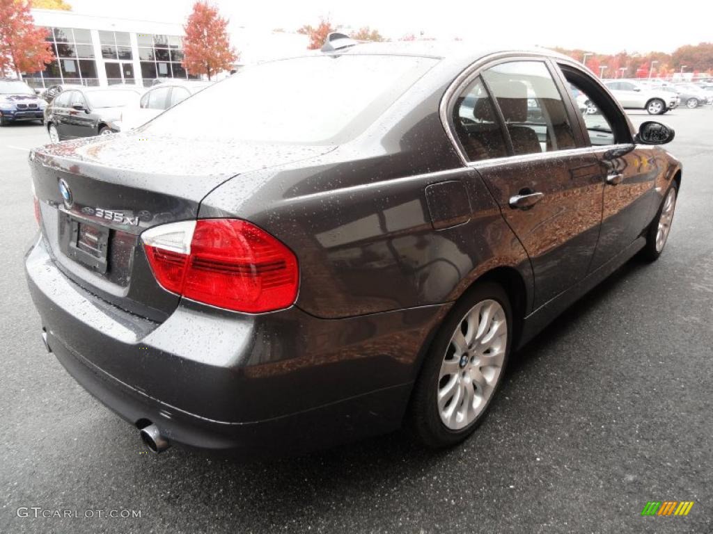 2008 3 Series 335xi Sedan - Sparkling Graphite Metallic / Black photo #6