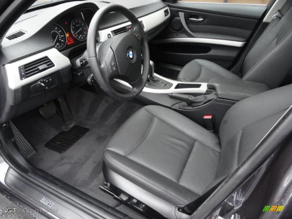 Black Interior 2008 BMW 3 Series 335xi Sedan Photo #39391845