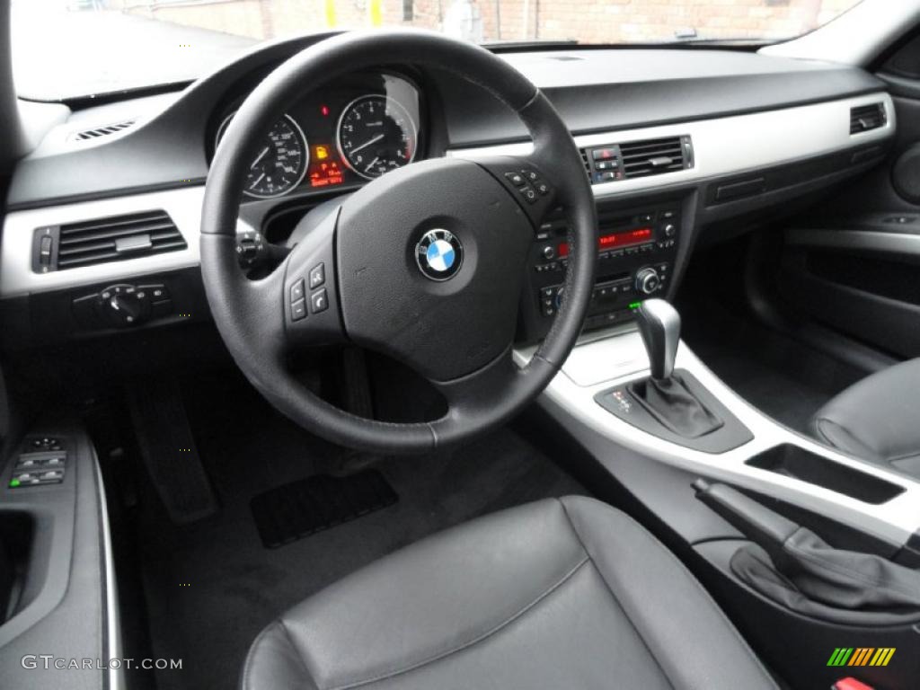 Black Interior 2008 BMW 3 Series 335xi Sedan Photo #39391865