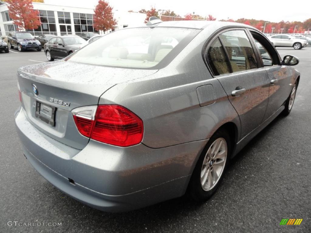 2007 3 Series 328xi Sedan - Arctic Metallic / Beige photo #6