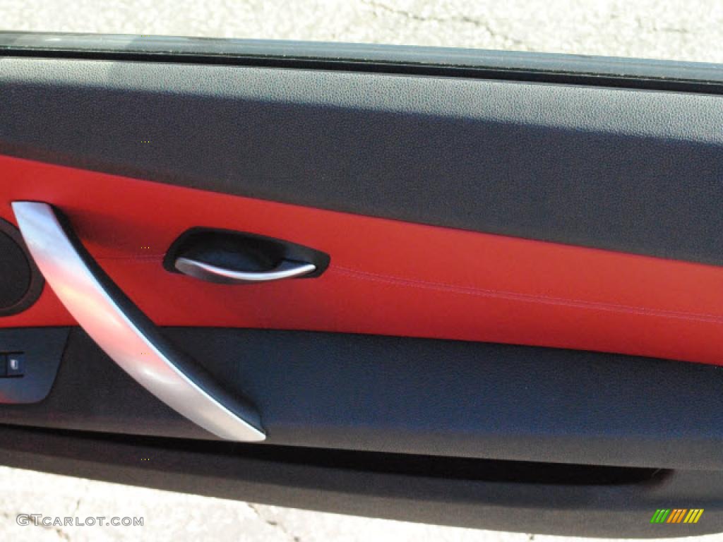 2008 M Roadster - Black Sapphire Metallic / Imola Red photo #6