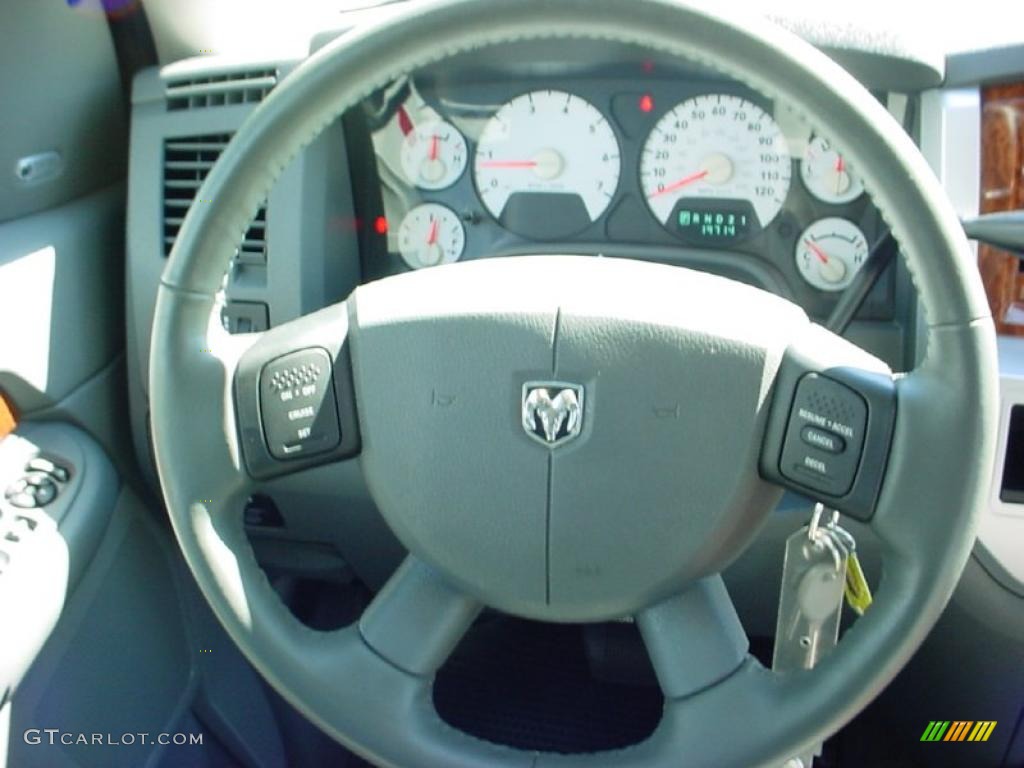 2006 Ram 1500 Laramie Mega Cab - Bright White / Medium Slate Gray photo #27