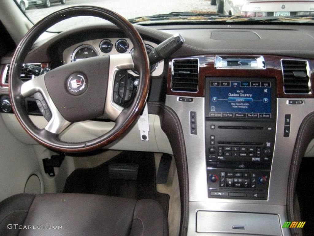 2009 Cadillac Escalade ESV Platinum AWD Cocoa/Very Light Linen Dashboard Photo #39394989