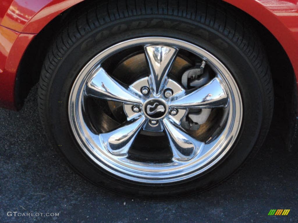 2005 Mustang V6 Premium Convertible - Redfire Metallic / Medium Parchment photo #23