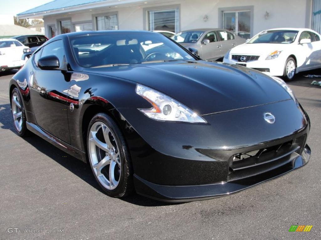 2009 370Z NISMO Coupe - Magnetic Black / NISMO Black/Red photo #2