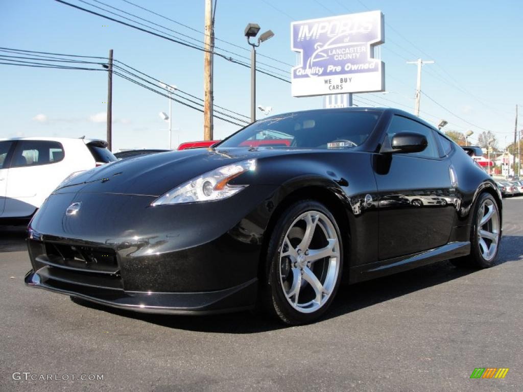 2009 370Z NISMO Coupe - Magnetic Black / NISMO Black/Red photo #15