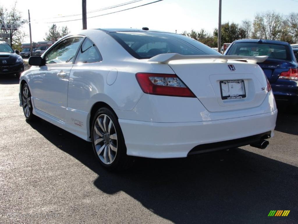 2009 Civic Si Coupe - Taffeta White / Black photo #4