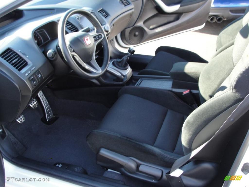 Black Interior 2009 Honda Civic Si Coupe Photo #39396933