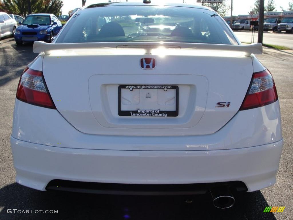 2009 Civic Si Coupe - Taffeta White / Black photo #10