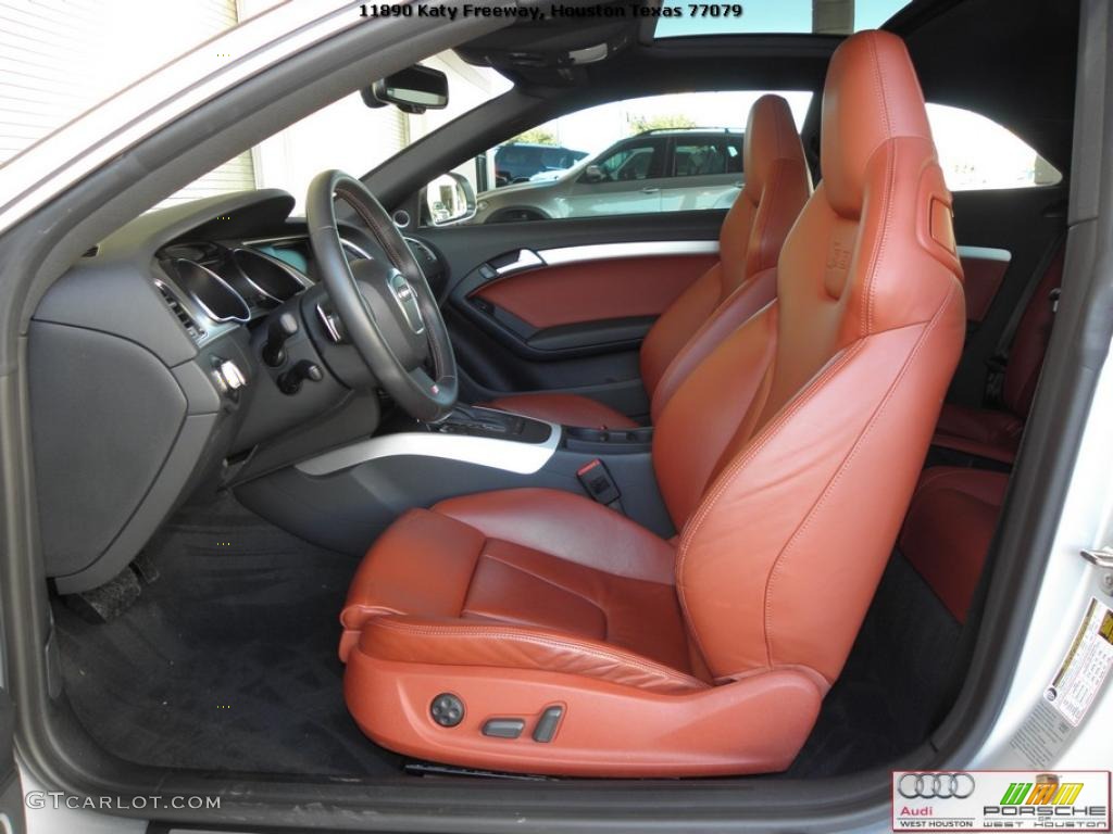 Tuscan Brown Silk Nappa Leather Interior 2009 Audi S5 4.2 quattro Photo #39396989