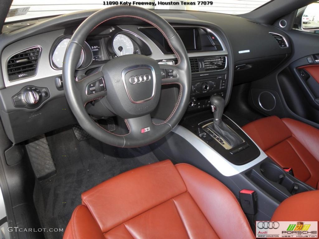Tuscan Brown Silk Nappa Leather Interior 2009 Audi S5 4.2 quattro Photo #39397013