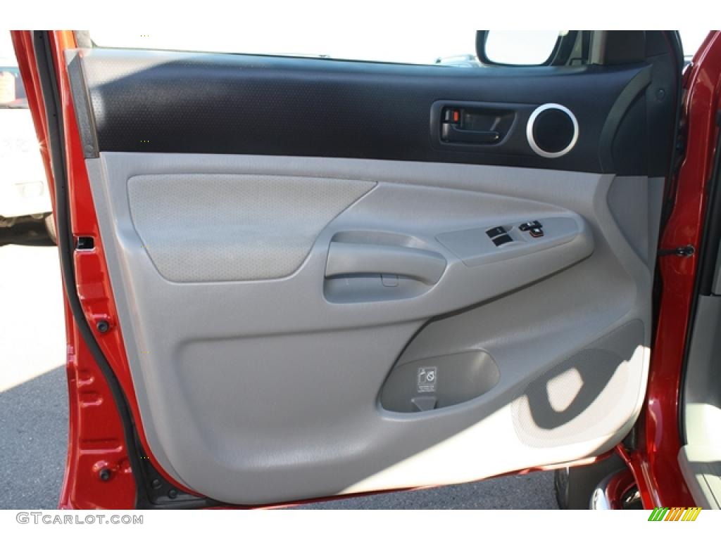 2010 Toyota Tacoma V6 SR5 Access Cab 4x4 Graphite Door Panel Photo #39398037