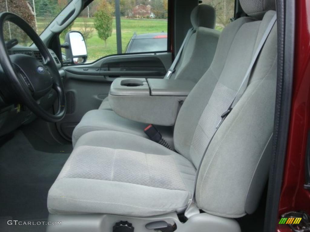 Medium Flint Interior 2004 Ford F250 Super Duty XLT SuperCab 4x4 Photo #39398541