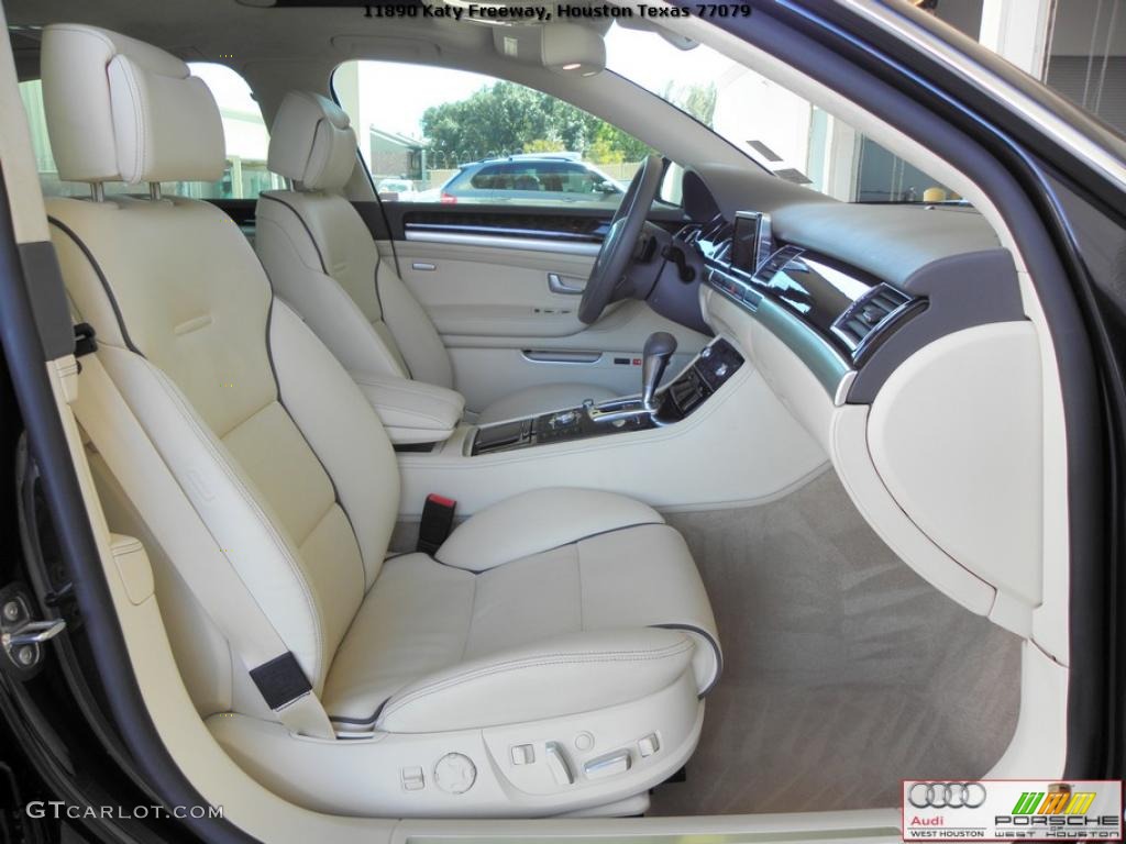 Cardamom Beige Interior 2010 Audi A8 L 4.2 quattro Photo #39399217