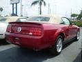 2009 Dark Candy Apple Red Ford Mustang V6 Convertible  photo #2