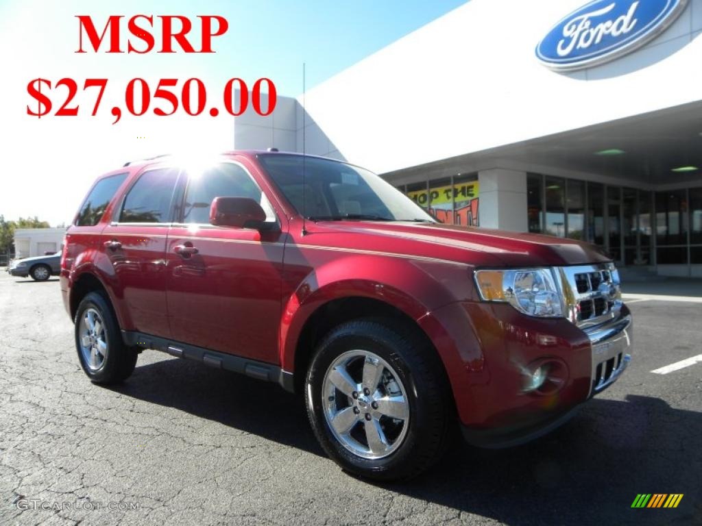 2011 Escape Limited - Sangria Red Metallic / Camel photo #1
