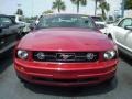 2009 Dark Candy Apple Red Ford Mustang V6 Convertible  photo #3