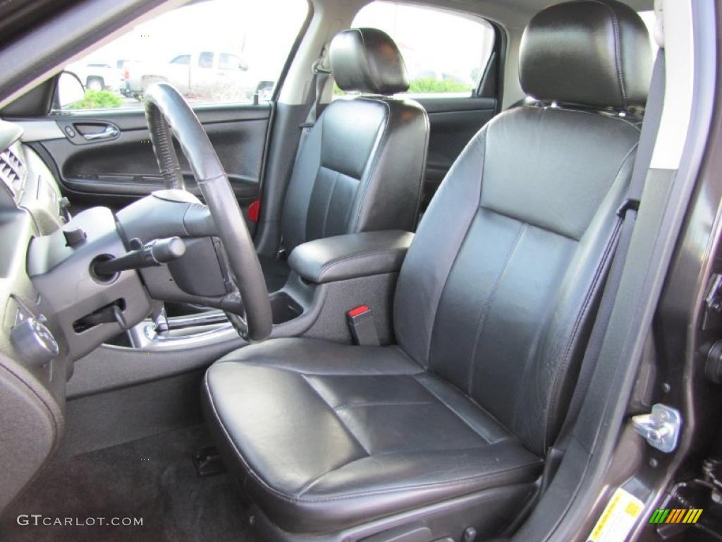Ebony Black Interior 2008 Chevrolet Impala LTZ Photo #39400289