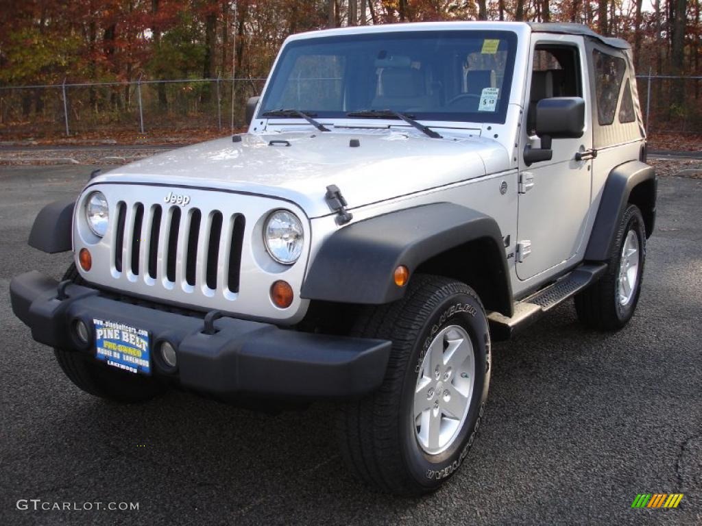 2009 Wrangler X 4x4 - Bright Silver Metallic / Dark Slate Gray/Medium Slate Gray photo #1